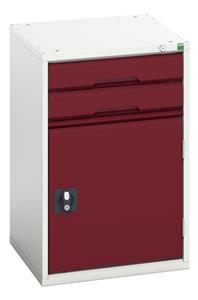 16925016.** verso drawer-door cabinet with 2 drawers / cupboard. WxDxH: 525x550x800mm. RAL 7035/5010 or selected